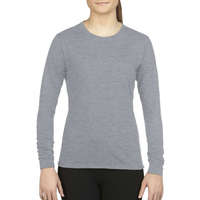 Gildan Női póló Gildan GIL42400 performance Ladies&#039; Long Sleeve T-Shirt -S, Sport Grey