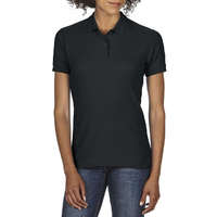 Gildan Női galléros póló Gildan GIL75800 Dryblend Ladies&#039; Double piqué polo -S, Black