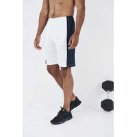 Just Cool Uniszex rövid nadrág Just Cool JC089 Cool panel Shorts -2XL, Arctic White/French Navy