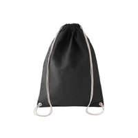 Kimood Uniszex hátizsák Kimood KI0125 Cotton Drawstring Backpack -Egy méret, Black