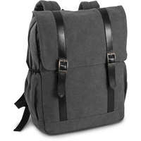 Kimood Uniszex hátizsák Kimood KI0143 Flap-Top Canvas Backpack -Egy méret, Washed Dark Grey