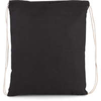 Kimood Uniszex táska Kimood KI0147 Organic Cotton Small Drawstring Bag -Egy méret, Black
