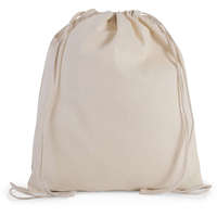 Kimood Uniszex táska Kimood KI0147 Organic Cotton Small Drawstring Bag -Egy méret, Natural