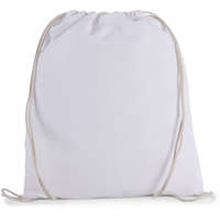 Kimood Uniszex táska Kimood KI0147 Organic Cotton Small Drawstring Bag -Egy méret, White
