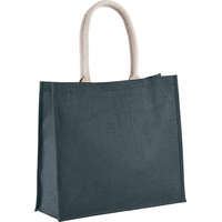 Kimood Uniszex táska Kimood KI0219 Jute Beach Bag -Egy méret, Midnight Blue