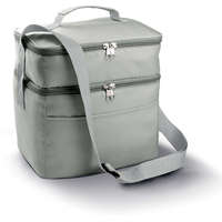 Kimood Uniszex táska Kimood KI0317 Double Compartment Cooler Bag -Egy méret, Light Grey