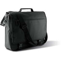 Kimood Uniszex táska Kimood KI0412 Document Bag With Front Flap -Egy méret, Black/Burnt Lime