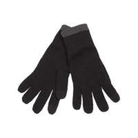 K-UP Uniszex kesztyű K-UP KP425 Touch Screen Knitted Gloves -L/XL, Black/Dark Grey