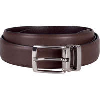 K-UP Uniszex K-UP KP809 Leather Belt - 30Mm -Egy méret, Dark Brown