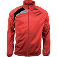 Proact Uniszex Proact PA306 Tracksuit Top -L, Sporty Red/Black/Storm Grey
