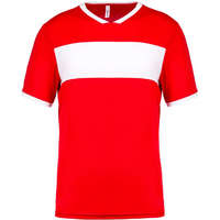 Proact Gyerek póló Proact PA4001 Kids&#039; Short Sleeve Jersey -10/12, Sporty Red/White