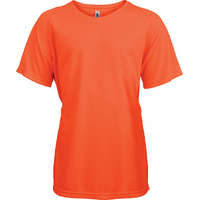 Proact Gyerek póló Proact PA445 Kids&#039; Short Sleeved Sports T-Shirt -10/12, Fluorescent Orange