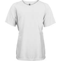 Proact Gyerek póló Proact PA445 Kids&#039; Short Sleeved Sports T-Shirt -6/8, White