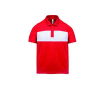 Proact Gyerek póló Proact PA494 Kids&#039; Short Sleeve polo Shirt -8/10, Sporty Red/White