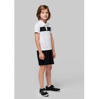 Proact Gyerek póló Proact PA494 Kids&#039; Short Sleeve polo Shirt -8/10, White/Black