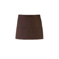 Premier Uniszex, női, férfi kötény, szakács, pincér Premier PR155 Colours Collection’ Three pocket Apron -Egy méret, Brown