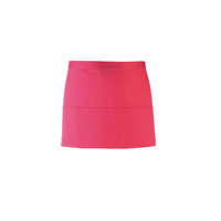 Premier Uniszex, női, férfi kötény, szakács, pincér Premier PR155 Colours Collection’ Three pocket Apron -Egy méret, Hot Pink