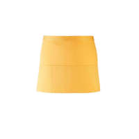 Premier Uniszex, női, férfi kötény, szakács, pincér Premier PR155 Colours Collection’ Three pocket Apron -Egy méret, Sunflower
