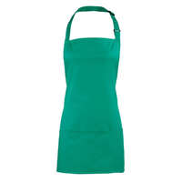 Premier Uniszex, női, férfi kötény, szakács, pincér Premier PR159 Colours Collection’ 2 In 1 Apron -Egy méret, Emerald