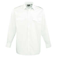 Premier Férfi ing Premier PR210 Men’S Long Sleeve pilot Shirt -L/XL, White