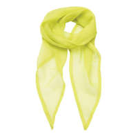 Premier Női sál Premier PR740 Colours Collection&#039; plain Chiffon Scarf -Egy méret, Lime