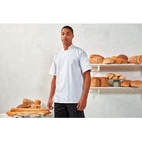 Premier Uniszex kabát Premier PR900 Essential&#039; Short Sleeve Chef&#039;S Jacket -2XL, Black