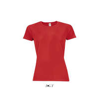 SOL&#039;S Női póló SOL&#039;S SO01159 Sol&#039;S Sporty Women - Raglan-Sleeved T-Shirt -XL, Red