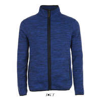 SOL&#039;S Uniszex kabát SOL&#039;S SO01652 Sol&#039;S Turbo - Knitted Fleece Jacket -M, Bugatti Blue/Navy Pro
