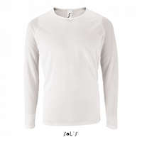 SOL&#039;S Férfi póló SOL&#039;S SO02071 Sol&#039;S Sporty Lsl Men - Long-Sleeve Sports T-Shirt -L, White