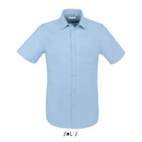 SOL&#039;S Férfi ing SOL&#039;S SO02921 Sol&#039;S Brisbane Fit - Short Sleeve Oxford Men&#039;S Shirt -2XL, Sky Blue