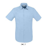 SOL&#039;S Férfi ing SOL&#039;S SO02921 Sol&#039;S Brisbane Fit - Short Sleeve Oxford Men&#039;S Shirt -3XL, Sky Blue