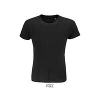 SOL&#039;S Gyerek póló SOL&#039;S SO03580 Sol&#039;S Crusader Kids - Round-neck Fitted Jersey T-Shirt -10A, Deep Black