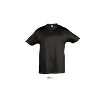 SOL&#039;S Gyerek póló SOL&#039;S SO11970 Sol&#039;S Regent Kids - Round neck T-Shirt -6A, Deep Black