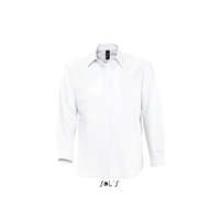 SOL&#039;S Férfi ing SOL&#039;S SO16000 Sol&#039;S Boston - Long Sleeve Oxford Men&#039;S Shirt -M, White