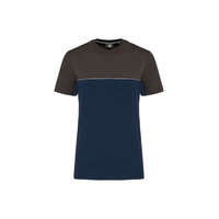 Designed To Work Uniszex póló Designed To Work WK304 Eco-Friendly Short Sleeve Two-Tone T-Shirt -2XL, Navy/Royal Blue