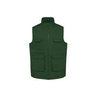 Designed To Work Uniszex mellény Designed To Work WK607 padded Multi-pocket polycotton vest -L, Forest Green