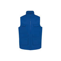 Designed To Work Uniszex mellény Designed To Work WK607 padded Multi-pocket polycotton vest -3XL, Royal Blue