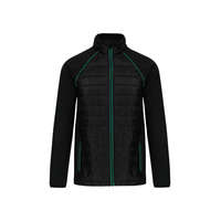 Designed To Work Uniszex kabát Designed To Work WK6147 Dual-Fabric Daytoday Jacket -2XL, Black/Kelly Green