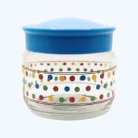 Tároló üveg 425 ml - pöttyös