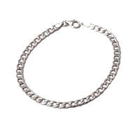 Ezüst kerekített férfi pancer karkötő 002