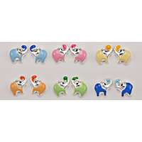 Ezüst Toscana Gyermek Fülbevaló— elefánt