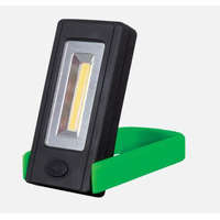 Elmark Elemes LED kézi lámpa mágnessel és rögzítő clippel zöld