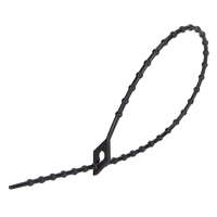 Tracon Gyöngyös nyitható kábelkötegelő 100×1,2mm, fekete