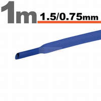 Globiz Zsugorcső 1,5mm/0,75mm kék