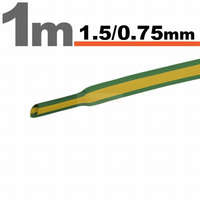 Globiz Zsugorcső 1,5mm/0,75mm zöld/sárga