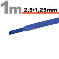 Globiz Zsugorcső 2,5mm/1,25mm kék