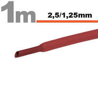 Globiz Zsugorcső 2,5mm/1,25mm piros