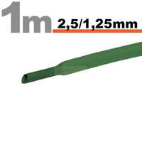 Globiz Zsugorcső 2,5mm/1,25mm zöld