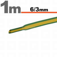 Globiz Zsugorcső 6mm/3mm zöld/sárga