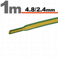 Globiz Zsugorcső 4,8mm/2,4mm zöld/sárga